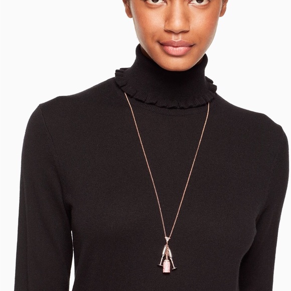 Kate Spade Make Magic Champagne Cluster Necklace - Picture 7 of 8